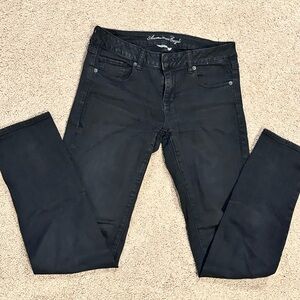 American Eagle Outfitters Black Straight Leg Jeans